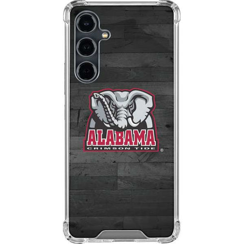 University of Alabama Basketball Wood Galaxy S23 FE Clear Case
