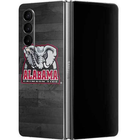 University of Alabama Basketball Wood Galaxy Z Fold4 5G Skin