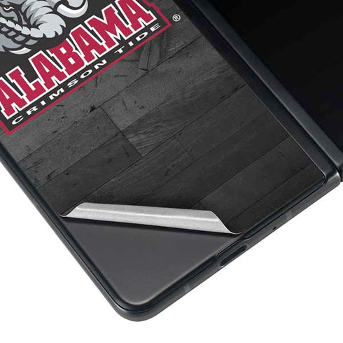 University of Alabama Basketball Wood Galaxy Z Fold4 5G Skin