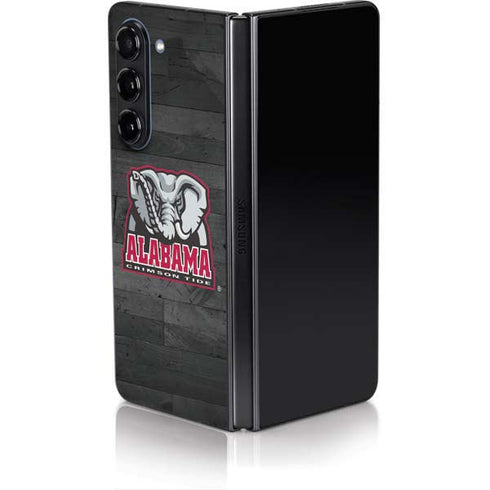 University of Alabama Basketball Wood Galaxy Z Fold5 5G Skin