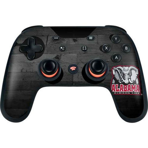 University of Alabama Basketball Wood Google Stadia Controller Skin