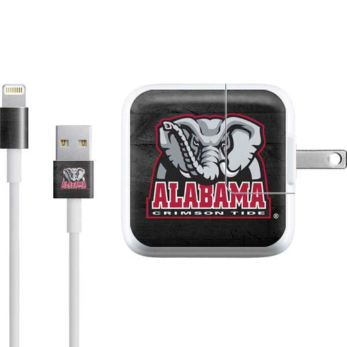 University of Alabama Basketball Wood iPad Charger (10W USB) Skin