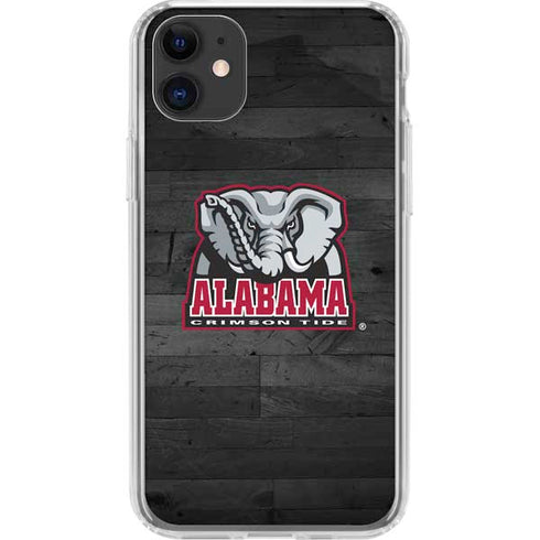 University of Alabama Basketball Wood iPhone 11 Clear Case