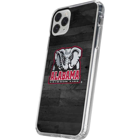 University of Alabama Basketball Wood iPhone 11 Pro Clear Case