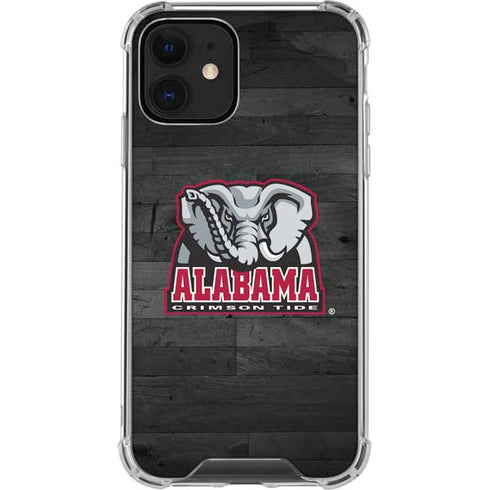 University of Alabama Basketball Wood iPhone 12 Clear Case