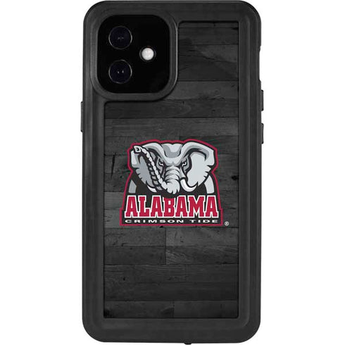 University of Alabama Basketball Wood iPhone 12 Mini Waterproof Case