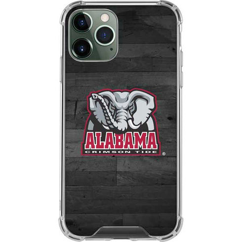 University of Alabama Basketball Wood iPhone 12 Pro Clear Case