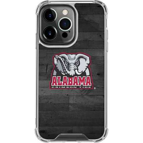 University of Alabama Basketball Wood iPhone 13 Pro Clear Case
