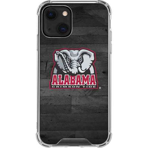 University of Alabama Basketball Wood iPhone 14 Clear Case