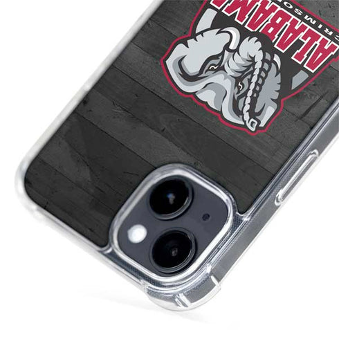 University of Alabama Basketball Wood iPhone 15 MagSafe Case