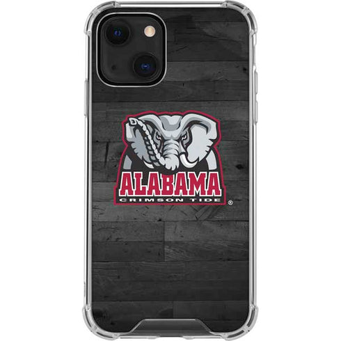 University of Alabama Basketball Wood iPhone 14 Plus Clear Case