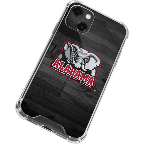 University of Alabama Basketball Wood iPhone 14 Plus Clear Case