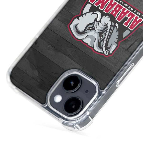 University of Alabama Basketball Wood iPhone 15 Plus MagSafe Case
