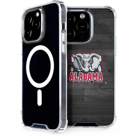 University of Alabama Basketball Wood iPhone 15 Pro MagSafe Case