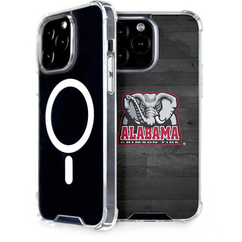 University of Alabama Basketball Wood iPhone 14 Pro Max MagSafe Case