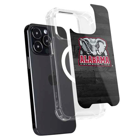 University of Alabama Basketball Wood iPhone 15 Pro Max MagSafe Case