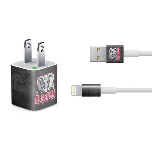 University of Alabama Basketball Wood iPhone Charger (5W USB) Skin