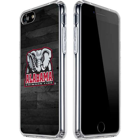 University of Alabama Basketball Wood iPhone SE (2nd & 3rd Gen) Clear Case