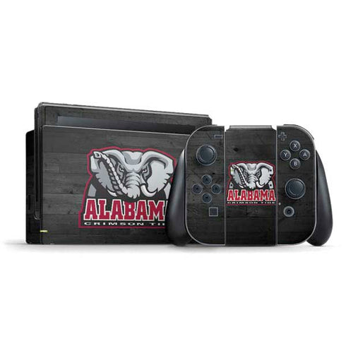 University of Alabama Basketball Wood Nintendo Switch Bundle Skin