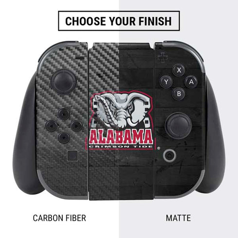 University of Alabama Basketball Wood Nintendo Switch Bundle Skin