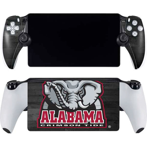 University of Alabama Basketball Wood PlayStation Portal Remote Player Skin