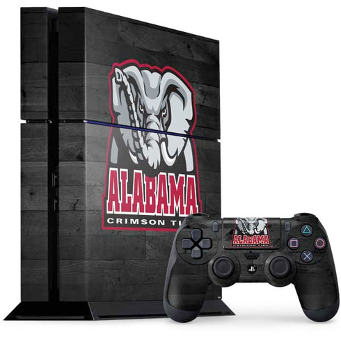 University of Alabama Basketball Wood PS4 Console and Controller Bundle Skin