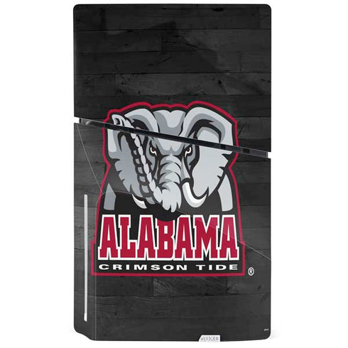 University of Alabama Basketball Wood PS5 Slim Disk Bundle Skin