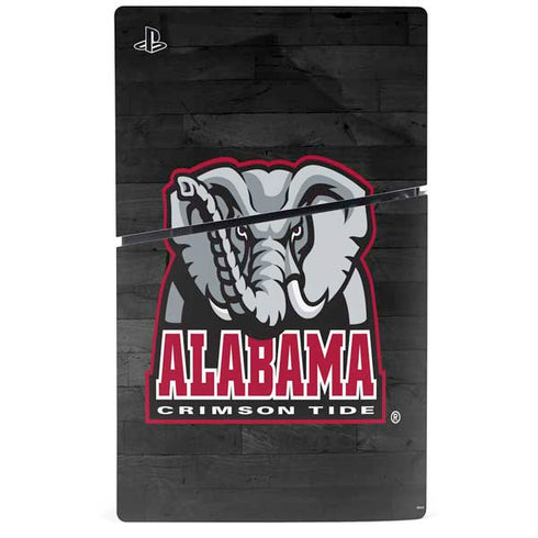 University of Alabama Basketball Wood PS5 Slim Disk Console Skin