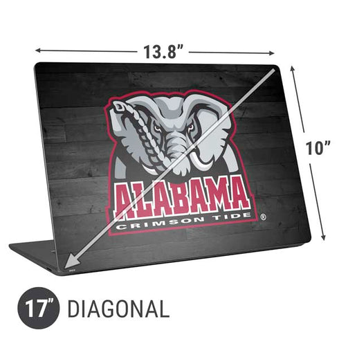 University of Alabama Basketball Wood Universal Laptop 17in (13.8 x 10in) Skin