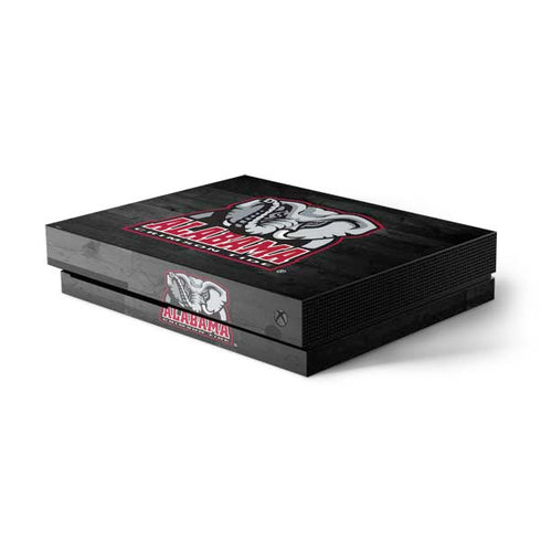 University of Alabama Basketball Wood Xbox One X Console Skin