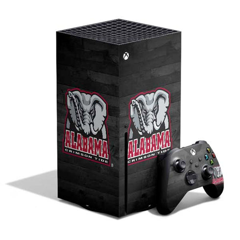 University of Alabama Basketball Wood Xbox Series X Bundle Skin