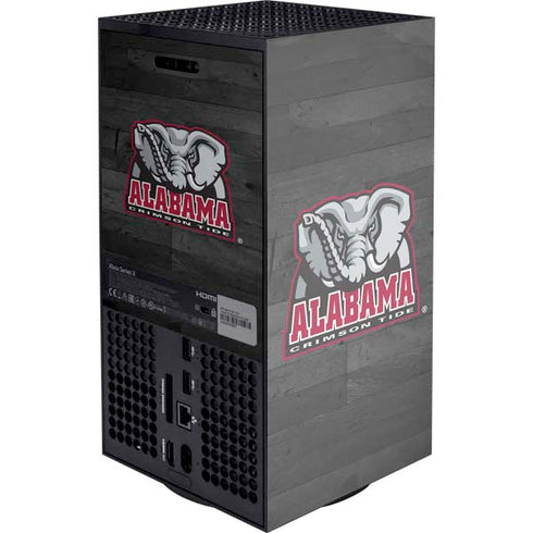 University of Alabama Basketball Wood Xbox Series X Console Skin