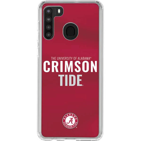 University of Alabama Crimson Pride Galaxy A21 Clear Case