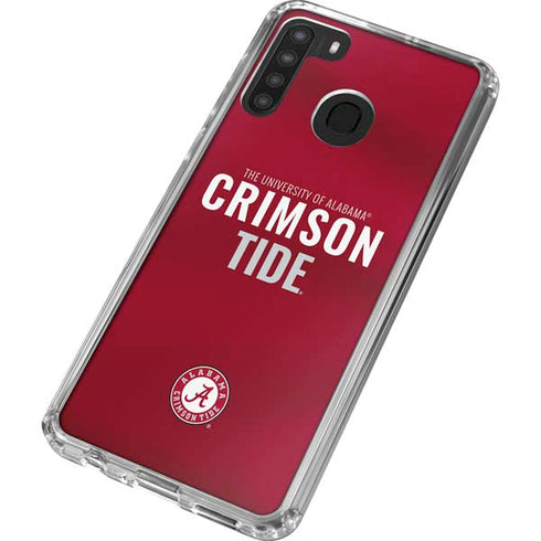 University of Alabama Crimson Pride Galaxy A21 Clear Case