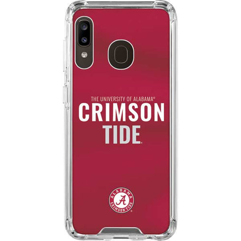 University of Alabama Crimson Pride Galaxy A30 Clear Case