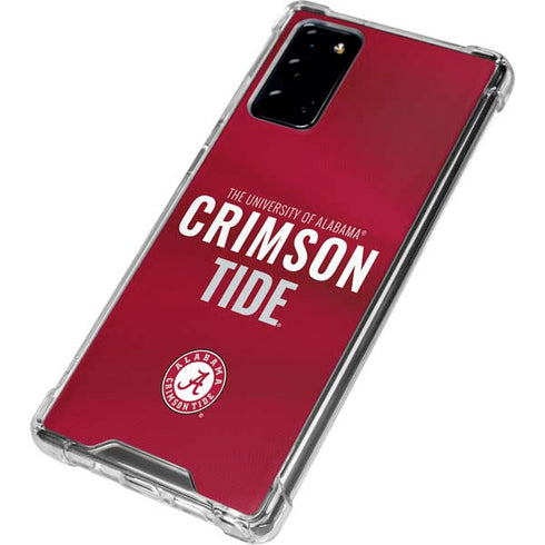 University of Alabama Crimson Pride Galaxy Note20 5G Clear Case