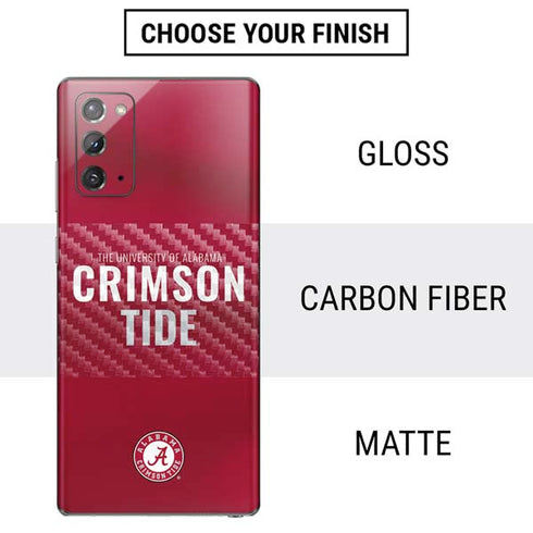University of Alabama Crimson Pride Galaxy Note20 5G Skin