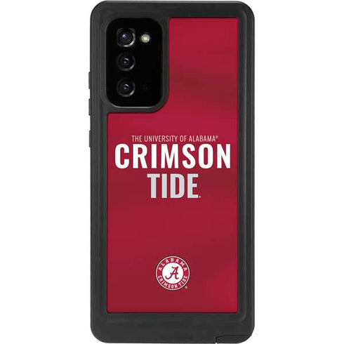 University of Alabama Crimson Pride Galaxy Note20 5G Waterproof Case