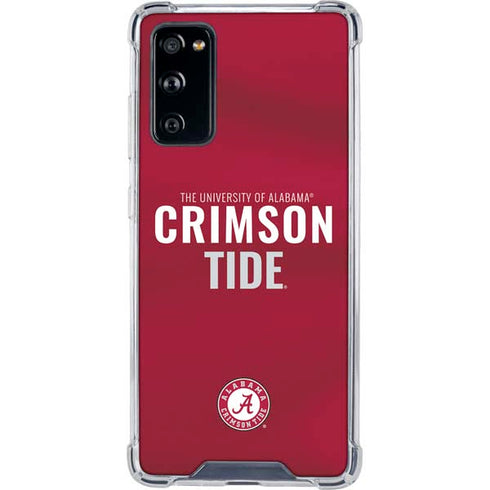 University of Alabama Crimson Pride Galaxy S20 FE Clear Case