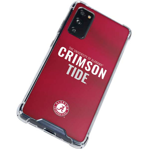University of Alabama Crimson Pride Galaxy S20 FE Clear Case