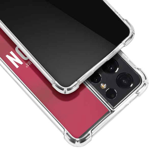 University of Alabama Crimson Pride Galaxy S21 Ultra 5G Clear Case