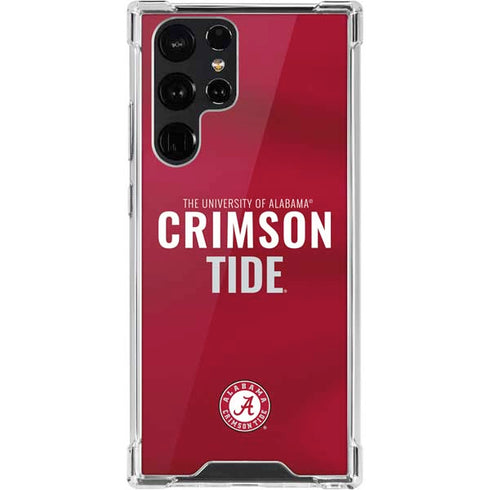 University of Alabama Crimson Pride Galaxy S22 Ultra Clear Case