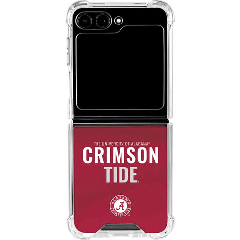 University of Alabama Crimson Pride Galaxy Z Flip5 5G Clear Case