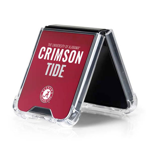 University of Alabama Crimson Pride Galaxy Z Flip5 5G Clear Case