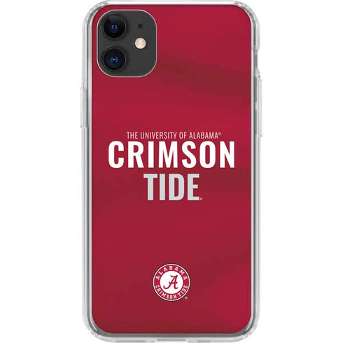 University of Alabama Crimson Pride iPhone 11 Clear Case