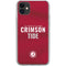 University of Alabama Crimson Pride iPhone 11 Clear Case