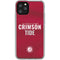 University of Alabama Crimson Pride iPhone 11 Pro Clear Case