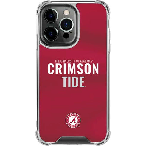 University of Alabama Crimson Pride iPhone 13 Pro Clear Case