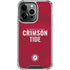 University of Alabama Crimson Pride iPhone 13 Pro Clear Case