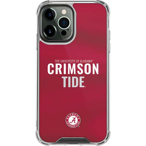 University of Alabama Crimson Pride iPhone 14 Pro Max Clear Case